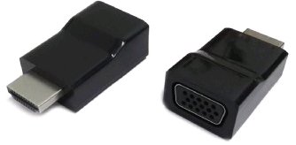 Redukce HDMI (M) na VGA (F), černá