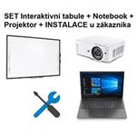 SET AVTEK TT-BOARD 80 interaktivní tabule 168x118cm + Notebook 15,6" + Projektor + Instalace + Zaškolení