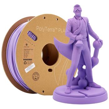 tisková struna Polymaker PolyTerra PLA Lavender Purple 1,75mm 1kg, levandulově fialová