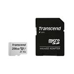 Transcend 256GB microSDXC 300S UHS-I U3 V30 A1 (Class 10) paměťová karta (s adaptérem), 95MB/s R, 45MB/s W