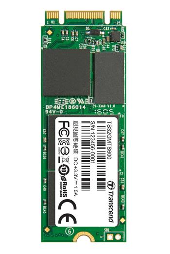 TRANSCEND MTS600 32GB SSD disk M.2 2260, SATA III (MLC), tray