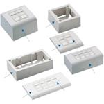 UTP 4 x RJ45 zásuvka Cat.5e (nad i pod omítku)