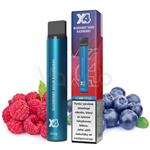 X4 Bar Borůvka a malina (Blueberry Sour Raspberry) jednorázová e-cigareta